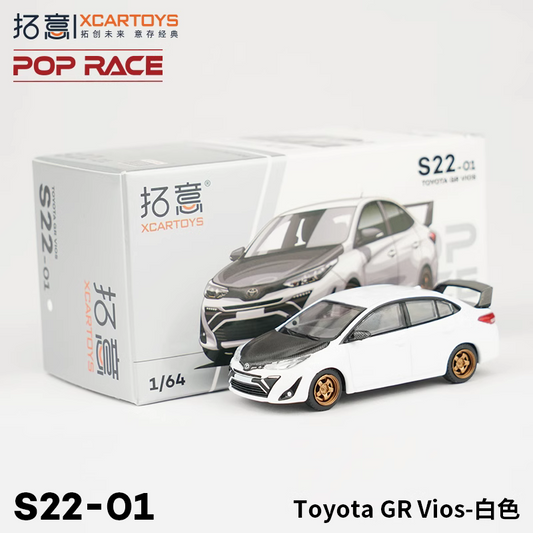 POPRACE 1:64 Diecast Toy Car Model Toyota GR VIOS