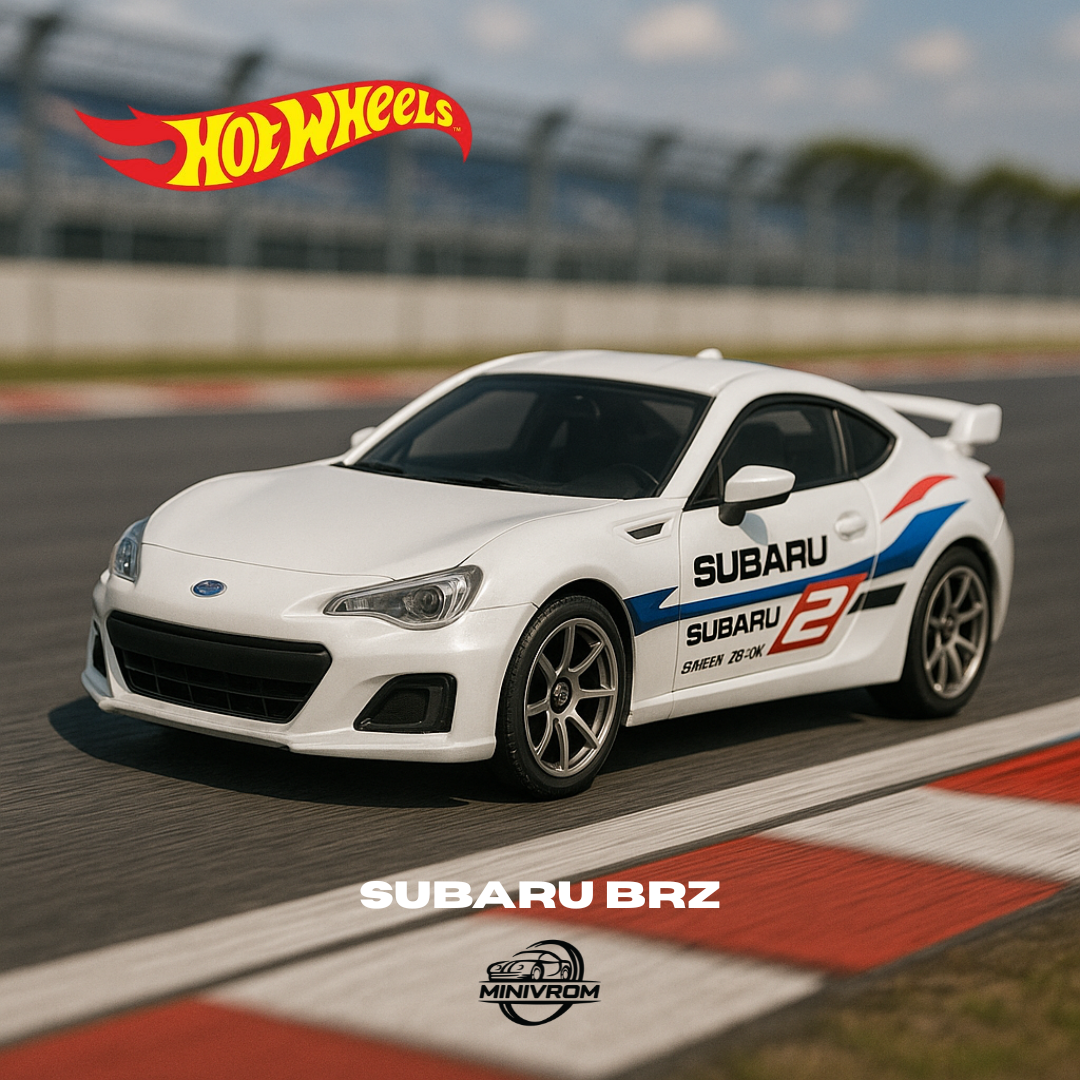 Original Hot Wheels JDM White Subaro BRZ Alloy Car