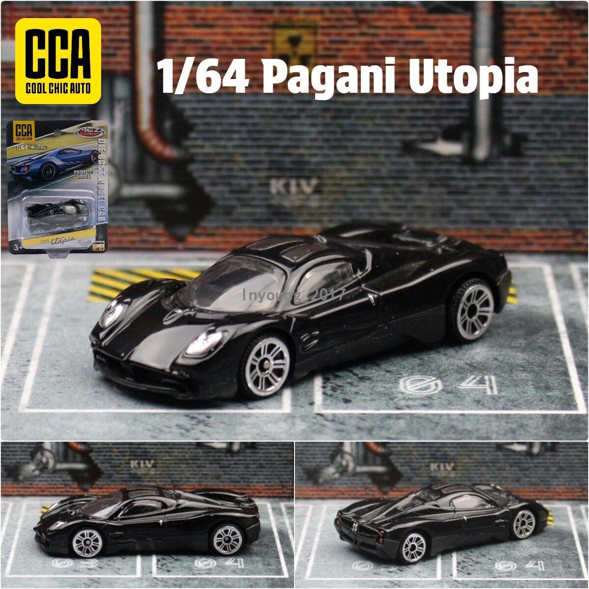 Original CCA Diecast Toy Car Model Pagani Utopia
